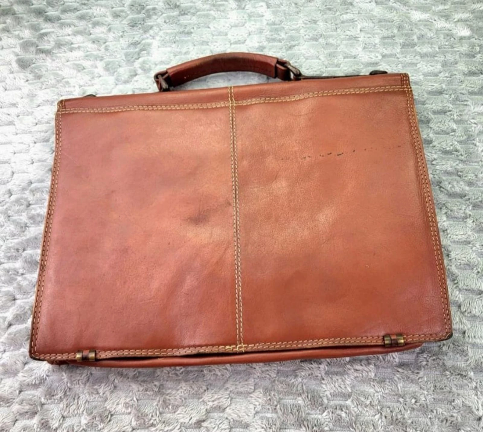 HIDE CRAFT Leren Aktentas Vintage Retro Y2K 90s stijl – photo 14